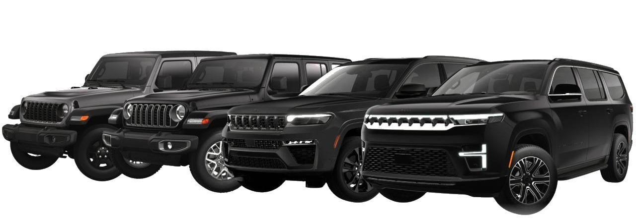 Jeep Wrangler, Grand Cherokee, and Wagoneer lineup